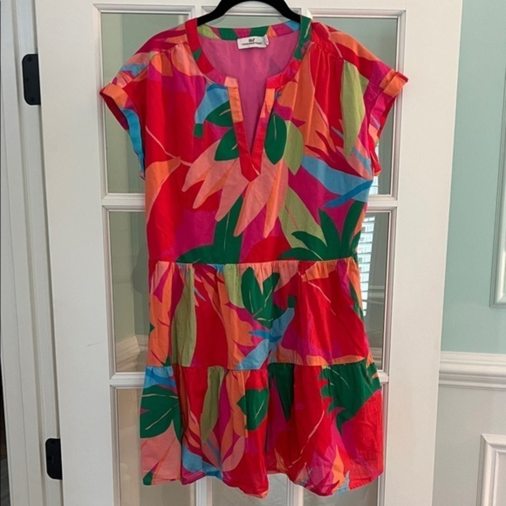 Vineyard Vines Tropical Print Dress | S
